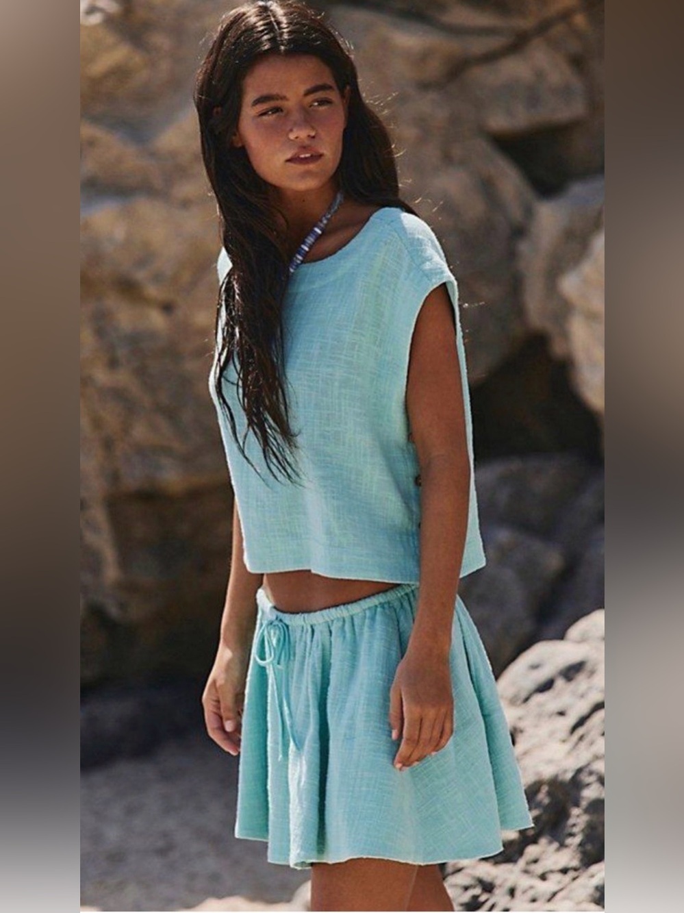 FREE PEOPLE Skye Mini Skirt Set